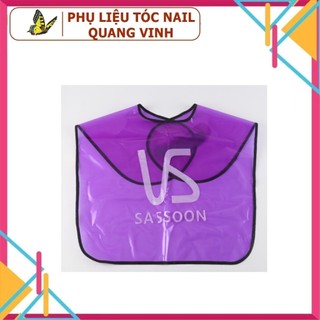 Áo choàng cổ nhuộm tóc VS tím