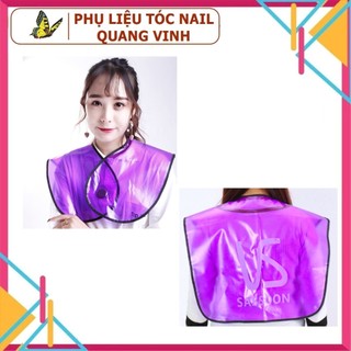 Áo choàng cổ nhuộm tóc VS tím