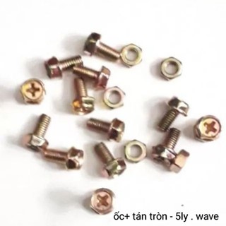 Ốc bình ắc quy 5- 6ly + tán -10 bộ...