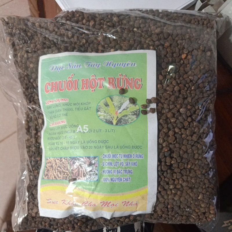 Hạt Chuối Rừng khô thơm 1kg chuẩn rừng