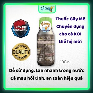 Koi Sleep 100ml - Dung dịch GÂY MÊ chuyên dụng cho cá Koi, cá Rồng cực kì an toàn (Hàng Công Ty)