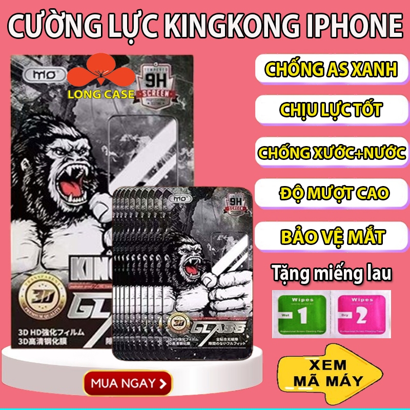 Kính cường lực kingkong mo - kính cường lực iphone full màn x/xs/xsm/11/12/13/14/15/pro/plus/promax