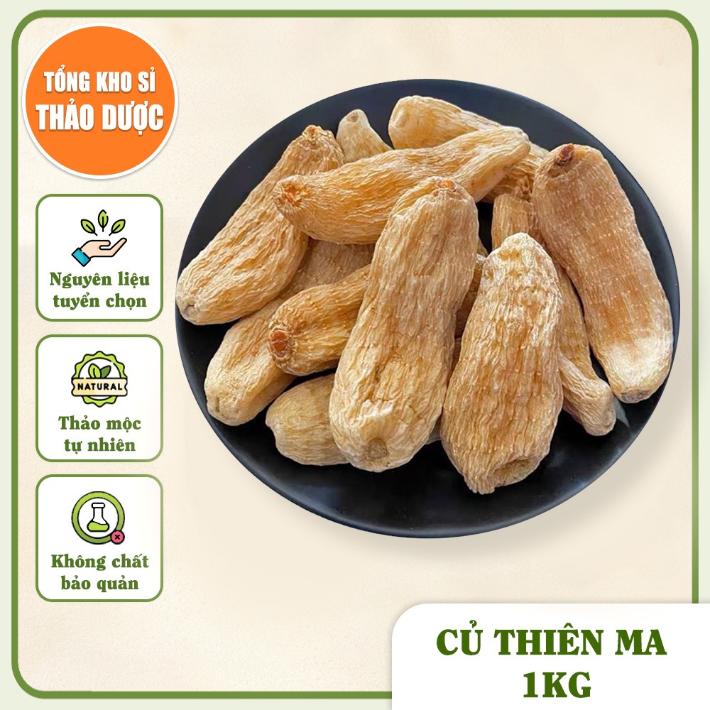 Củ Thiên Ma Khô 1kg (Minh Thiên Ma)