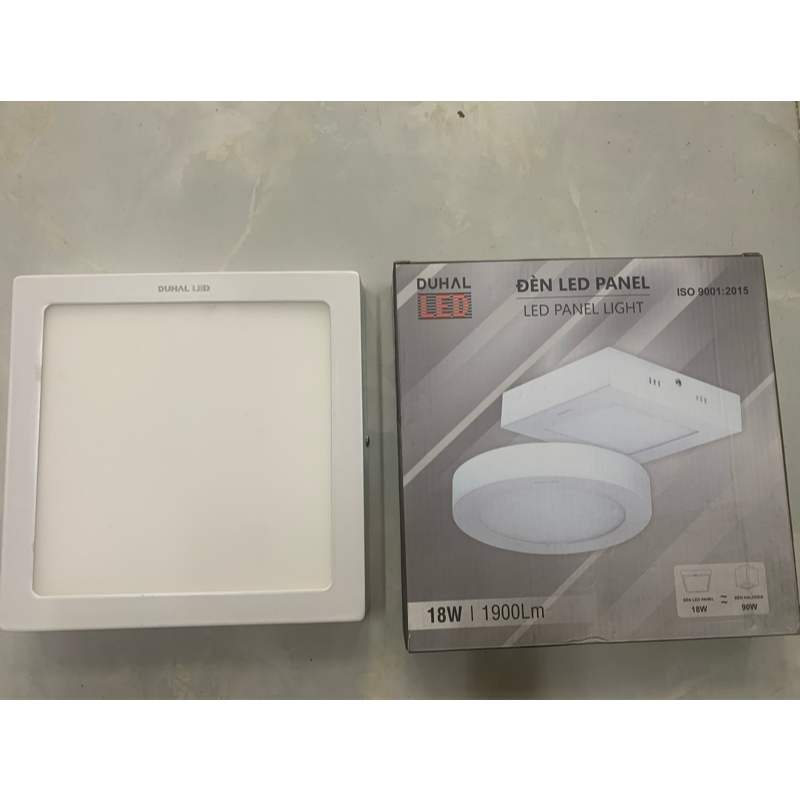 Đèn led panel gắn nổi 18w vuông KDGB518 DUHAL
