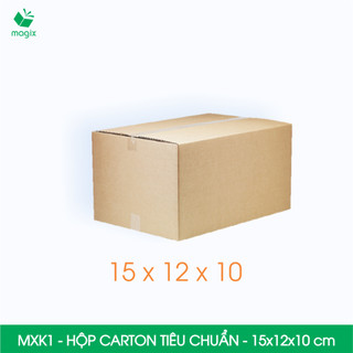  MXK1 - 15x12x10 cm - Combo 100 hộp carton đóng hàng Tiêu Chuẩn - Thùng carton hộp giấy gói hàng 