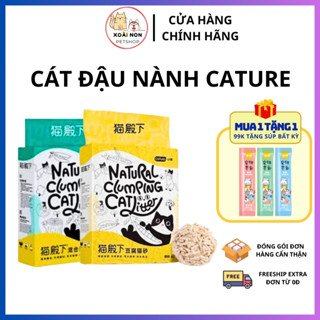  Cát Vệ Sinh Đậu Nành Cature Tofu Litter Dành Cho Mèo 6L  2.4kg  Túi Kiểm Soát Mùi Không Dính Chân 