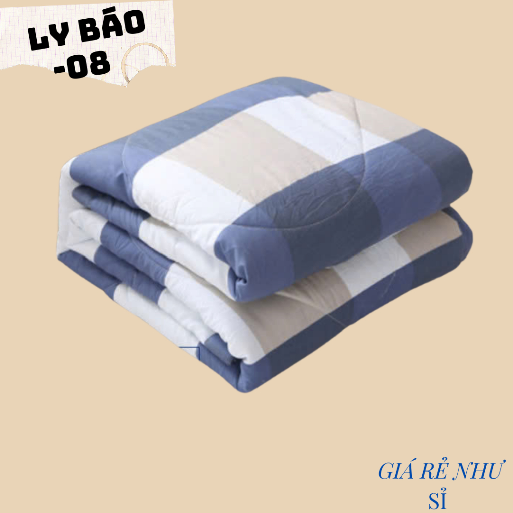 Chăn hè chần bông đắp 2 mặt - mền ngủ cotton 1.6x2m - chất liệu cotton thoáng mát phù hợp mọi thời tiết
