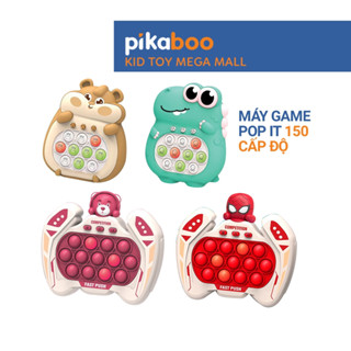 Pop it điện tử Pikaboo Đồ chơi máy chơi game bản mới bấm nút theo đèn nhạc với 4 giúp luyện phản xạ