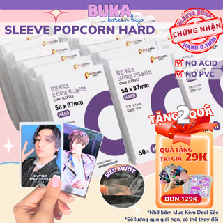 Seleve Popcorn Buka sleeve bọc card siêu dày đựng card thần tượng đựng ảnh thẻ bài bảo vệ card idol Kpop