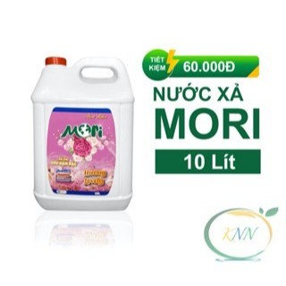 Nước Xả Vải Cao Cấp MORI Can 10 Lít, DƯỠNG VẢI LƯU HƯƠNG Bền Lâu