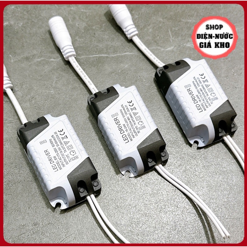 Driver Đèn Led Âm Trần và Ốp Nổi ( Tăng phô đèn - Jack cắm tròn ) 6W 18W 24W