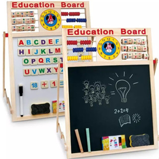 Bảng EDU học ghép số và chữ 2 mặt bằng nam châm Bảng ghép nam châm thông minh, bé học chữ số