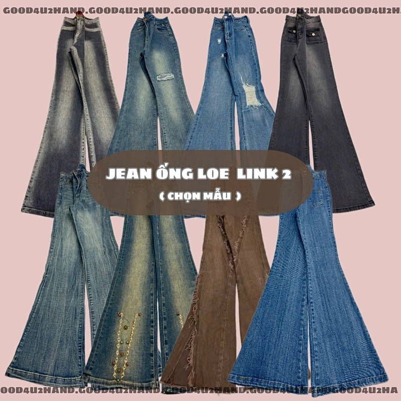 (Update ngày 17/1/2025) LINK 2-QUẦN JEAN ỐNG LOE 2HAND