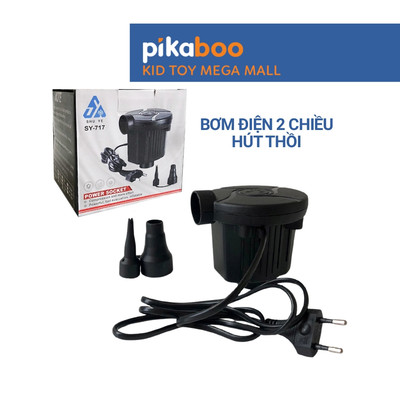 Bơm điện phao bơi Pikaboo hai chiều hút thổi bơm phao bể bơi tiện lợi nhanh chóng
