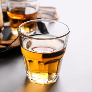 Bộ 6 Ly Cốc Thủy Tinh 8 Góc Lùn Camdaco 305ml ( Mã 21001 ), Ly Thủy Tinh Cafe, Uống Nước, Trà