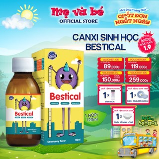 Canxi sinh học Bestical dạng siro có thêm D3 K2 cho bé, giúp giảm còi xương, tăng chiều cao cho trẻ (chai 120ml)