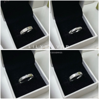 [Link tổng hợp] Nhẫn bạc nam đính đá xinh xắn Lily Silver tặng kèm fullbox Pan như ảnh - chất liệu bạc ta