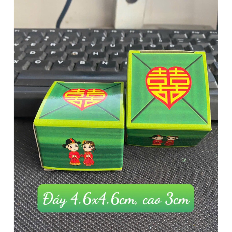 Hộp đựng bánh phu thê 4*5cm