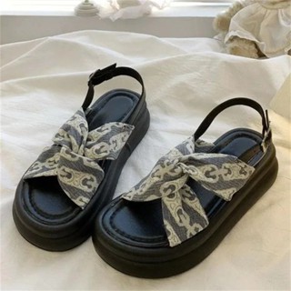 Sandal nữ Hàn Quốc có big size 40 - 43, đế bánh mỳ dày 4cm