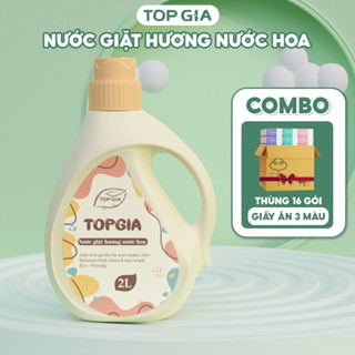 [Combo] Nước giặt hương nước hoa TOPGIA, mềm mại, an toàn cho da, lưu hương tới 24H