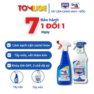 Tẩy Cặn Canxi Nhà Tắm Antikal, Tẩy Nấm Mốc Bref, Bộ Đôi Vệ Sinh Nhà Tắm Tomlige Hàng Đức