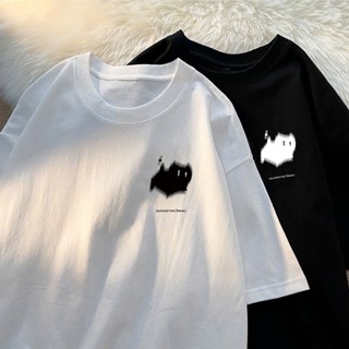 áo thun phông nữ nam 3158 form rộng unisex chất liệu cotton khô loại 1 thâm hút mồ hôi thoáng mát KONOVA in hình meo