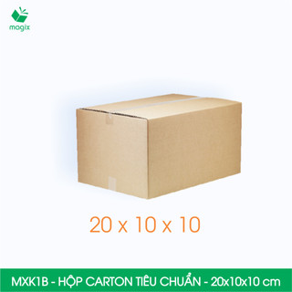  MXK1B - 20x10x10 cm - Combo 100 hộp carton đóng hàng Tiêu Chuẩn - Thùng carton hộp giấy gói hàng 