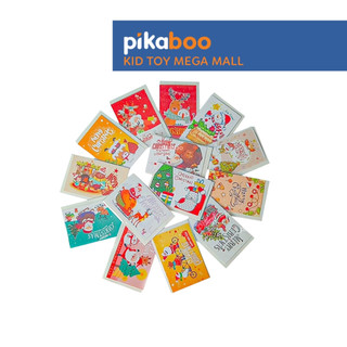  Thiệp mini chúc mừng cảm ơn họa tiết Giáng sinh đẹp mắt đa dạng  Giao màu ngẫu nhiên  