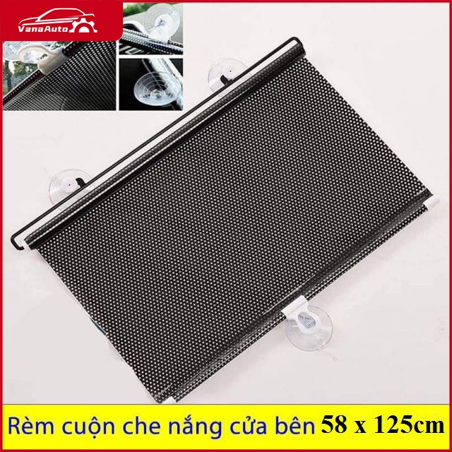 Rèm che nắng cuộn gọn gàng đủ kích thước phù hợp với mọi xe