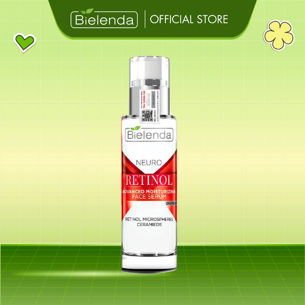 Serum Retinol Bielenda Neuro giúp trẻ hoá da 30ml - đỏ
