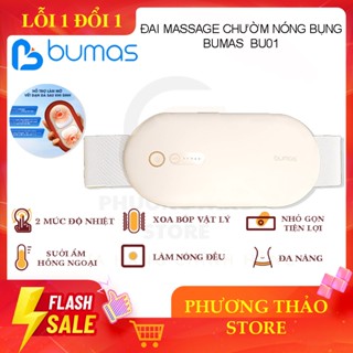 Đai Chườm Nóng Massage Bụng BUMAS BU01 - Massage Giảm Đau Bụng Kinh - Quà Tặng Cho Bạn Gái