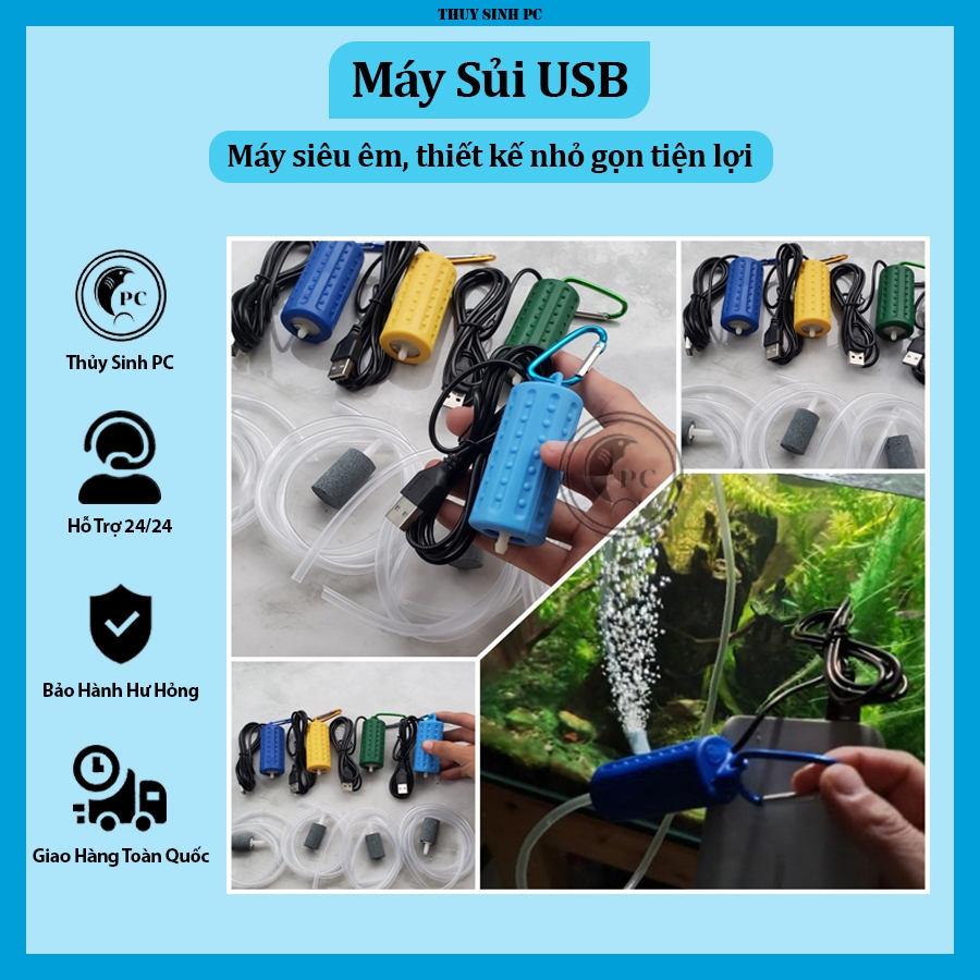 Máy sủi usb cho cá tép cảnh