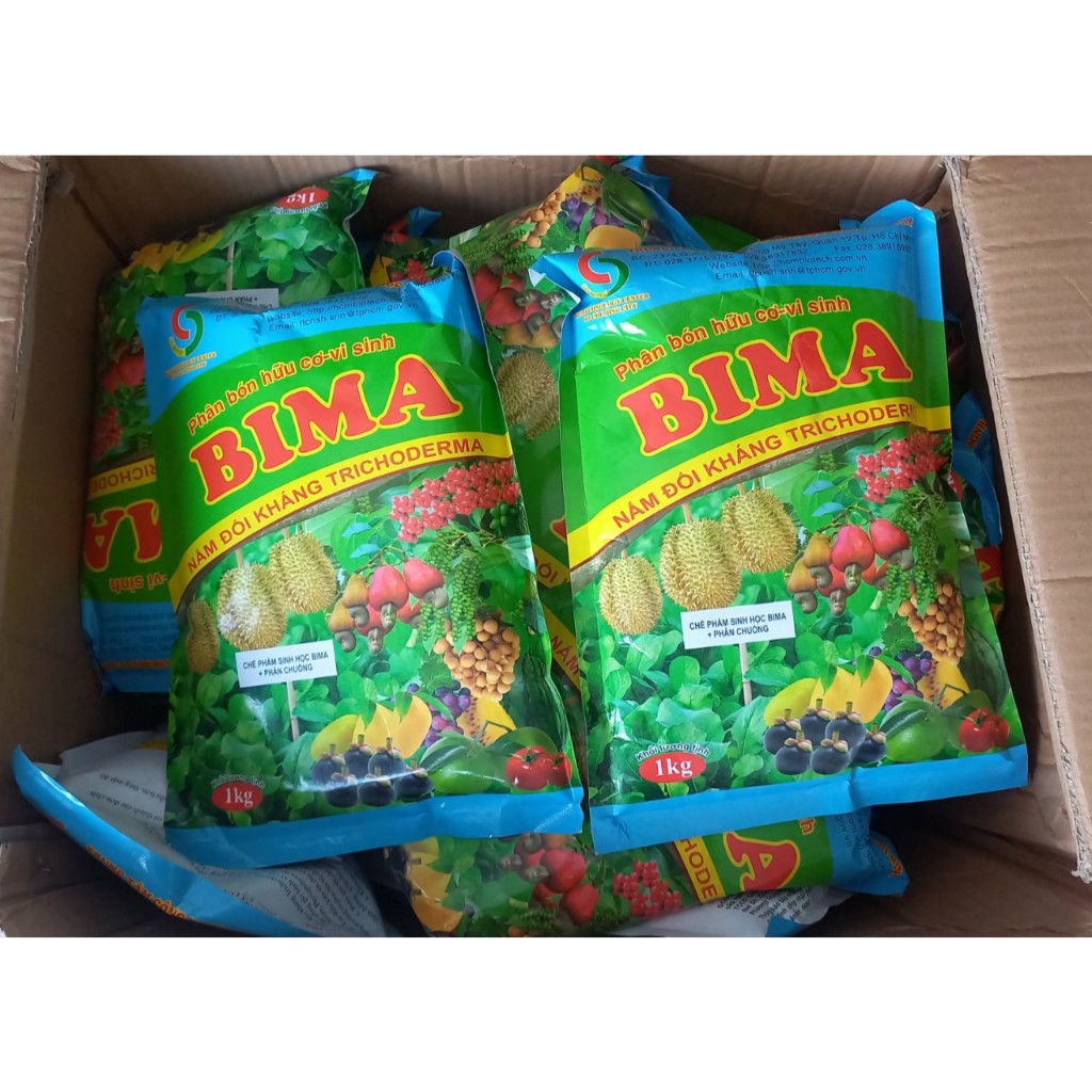 Chế phẩm Nấm đối kháng Trichoderma BiMa phòng bệnh cho cây trồng (Gói 1kg)