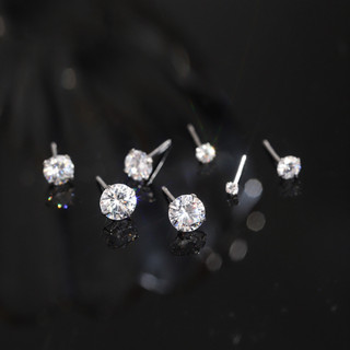 Khuyên tai nụ PMJ đá kim cương nhân tạo lấp lánh PMJ0016 Phúc Minh Jewelry