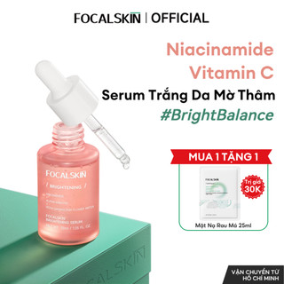  FOCALSKIN Serum Dưỡng Trắng Da Mờ Thâm Mụn Gấp Đôi Vitamin C + Niacinamide B3 +  Alpha Arbutin 30ml