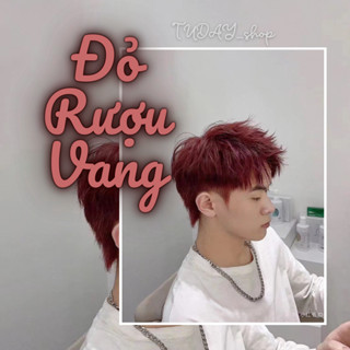 Thuốc Nhuộm Tóc Màu ĐỎ RƯỢU VANG Nam Không Cần Tẩy | Tudayhair, Tudayhairs