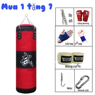 Bao cát đấm bốc mua 1 nhận 7 món, bao cát tập võ, bao cát đấm- đá, bao cát rắn treo rỗng dành cho người lớn và trẻ em
