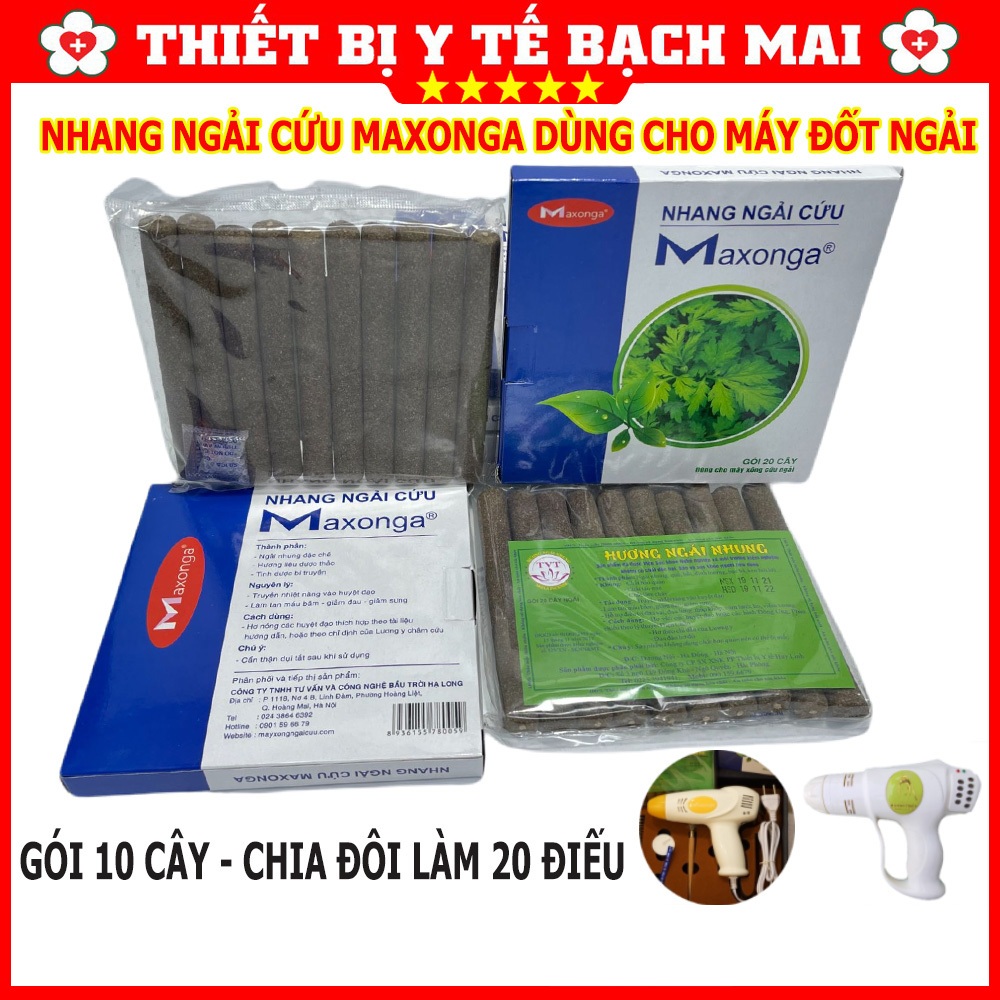 Điếu Ngải Cứu MAXONGA, Nhang Ngải Cứu Dùng Cho Máy Đốt Ngải, Hơ Ngải