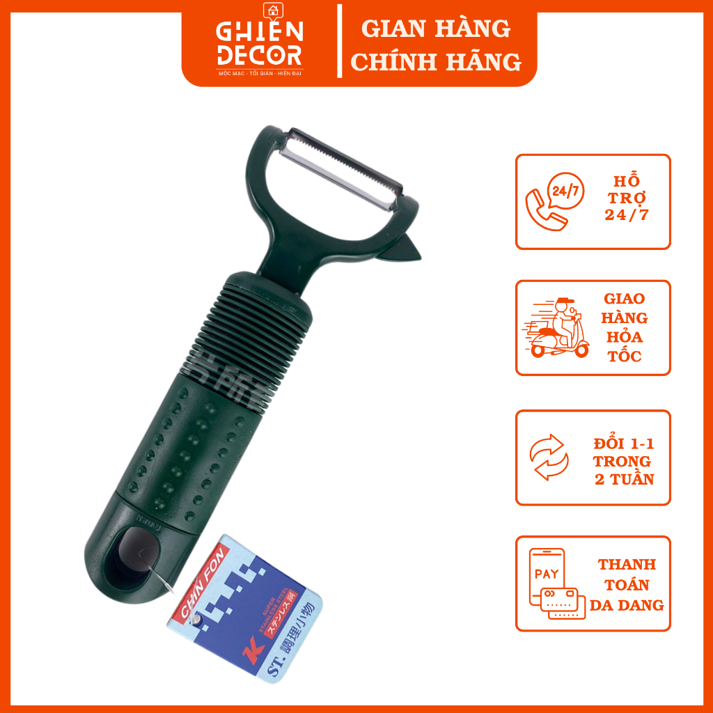 [NỘI ĐỊA ĐÀI LOAN] Nạo củ quả ChinFon Đài Loan/ Dao gọt vỏ trái cây