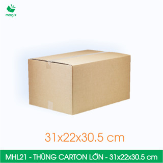 MHL21 - 31x22x30,5 cm - 10 thùng carton đóng hàng lớn - Hộp carton đóng hàng lớn | Magix Packaging
