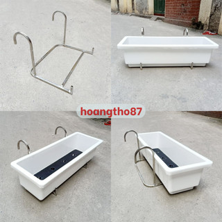 Móc treo chậu cây chậu hoa ban công, giá treo chất liệu inox cứng cáp đep chưa chậu hoangtho87