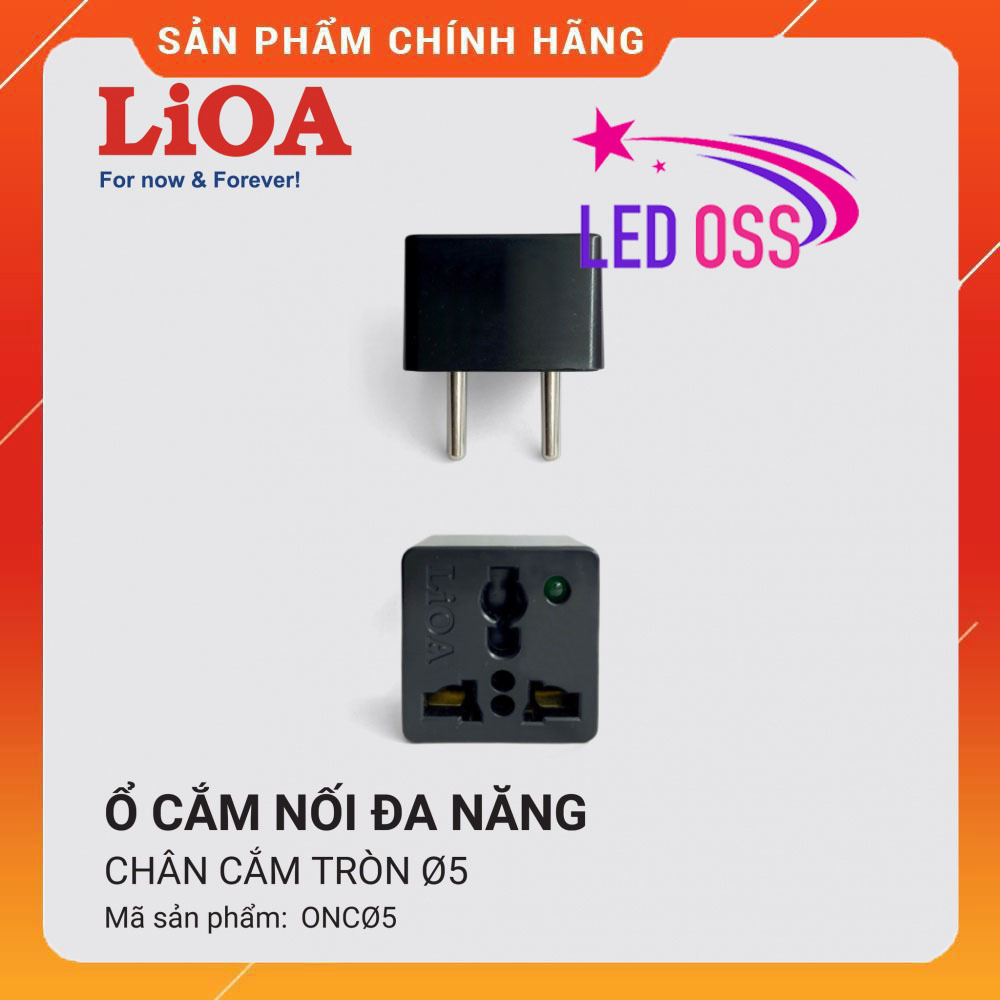 Ổ Cắm Nối LIOA Lỗ Cắm Siêu Chắc (màu đen)