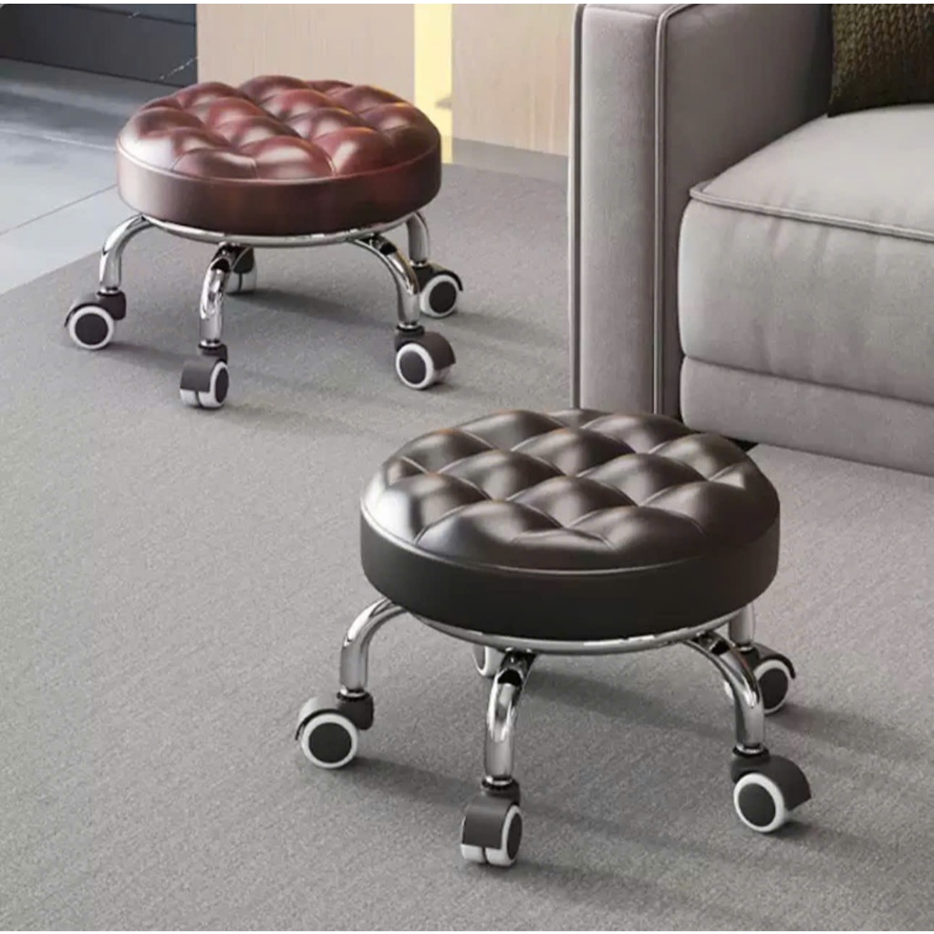 Ghế xoay bệt 360 độ, khung mạ inox