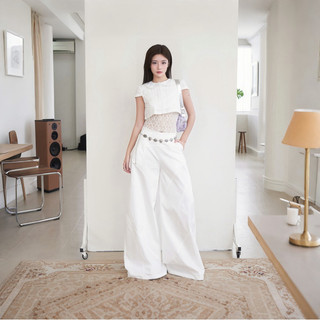Devon pant | Quần kaki cạp trễ ghép mảnh | Mania cutie