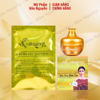 Kem sâm dưỡng trắng da giảm thâm nám nhân sâm N Collagen Hân Nguyễn 25g - Tặng sét tẩy tế bào 10g