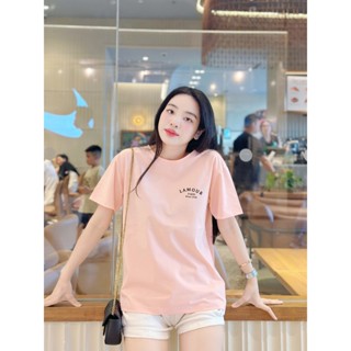 Áo phông thiết kế nhiều màu cotton 100% LAMOUR PARIS LOGO chất liệu cao cấp co giãn 4 chiều
