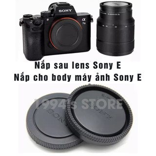 Nắp đậy body, nắp đậy sau lens Sony Nex (ngàm Sony E/FE), cáp body máy Sony, cáp sau lens Sony - Cap lens