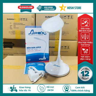Đèn học, đèn bàn chống cận cao cấp Sunhouse Apex APE-01LED, phím điều chỉnh ánh sáng cảm ứng, cổng sạc USB tiện lợi