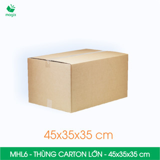 Mhl6 - 45x35x35 cm - combo 10 thùng carton đóng hàng lớn - hộp carton size lớn | magix packaging