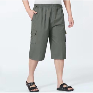 Quần Ngố Nam Kaki Cạp Chun Cho Bố - Quần Short Nam Trung Niên